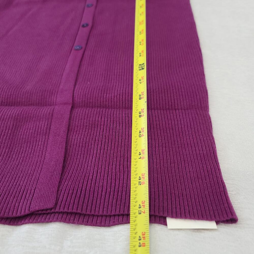 Skies Are Blue Stitch Fix ribbed sweater dress purple NWT Size Large Office Cozy - Picture 5 of 10